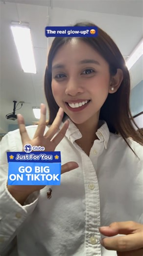 29K views · 140 reactions | Glow like you mean it. ✨ Be it beauty tricks or glam tutorials, you can go big like no other. See more of what you love with Go Big on TikTok promos just for you.  Check out JUST FOR YOU offers via GlobeOne and GCash. #GlobeJustForYou #GoForwardTogether | Globe Telecom | Facebook