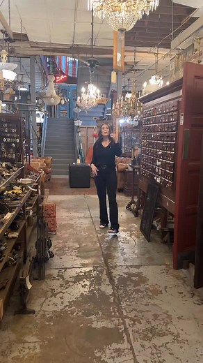 1.7K views · 274 reactions | I’m at @saaa1969 in Cullman, Alabama. I found a vanity that originally was from a church in TN. It’s going to look amazing. I found light fixtures and so much more! Thanks @garlangudgerjr for being so artistic and having such an awesome place! Thanks for your service to Alabama too! | Stacy Lyn Harris | Facebook