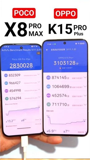 POCO X8 PRO MAX VS OPPO K15 Pro + Antutu 🔥🔥🔥🔥