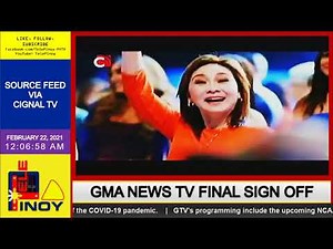 GMA News TV Final Sign-off | February 21, 2021