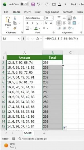 Excel Trick You Didn’t Know 🔥 TEXTSPLIT + SUM