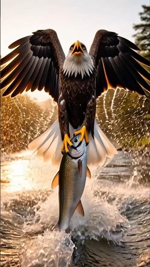 Save Wildlife | Eagle Hunting Fish in Slow Motion | Incredible Nature Documentary 🦅🐟