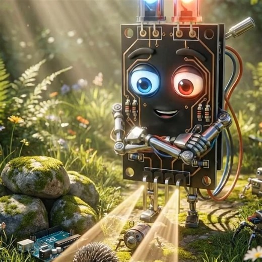 BRAIN VOLTIXStem | ⚡🤖 WHAT IF ELECTRONIC COMPONENTS COULD TALK?! IR Sensor 👀 detects you like a secret spy… Capacitor ⚡ stores power like a mini superhero... | Instagram