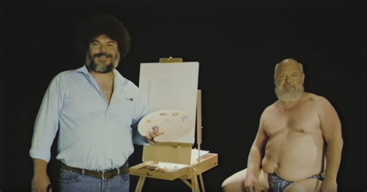 See Jack Black Paint Kyle Gass in Tenacious D's Hilarious Bob Ross–Parody Video