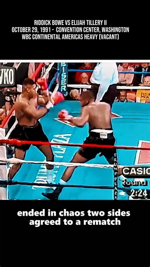🥊 When a boxing match turned into total chaos! Riddick Bowe vs Elijah Tillery — the night pride exploded in the ring. Full drama in the comments 👇 | Gethin Anthony