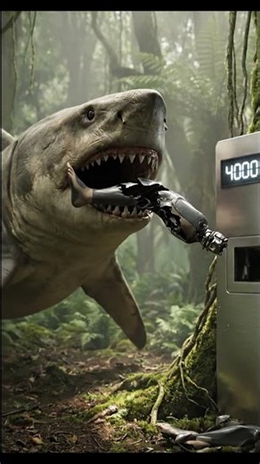 Bite Force Experiment - Ancient Animal Bite Force vs. Leg #shorts