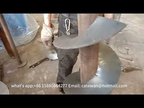 how to make an sectional auger flight