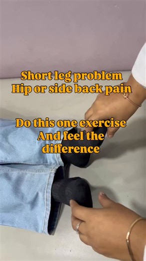 Dr. Savita Singh pt on Instagram: "If u also have short leg issues and want to correct it than do this one exercise and share your feedback"