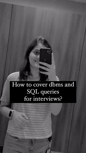 Anjali Kumari on Instagram: "How to cover dbms for interview purpose? Study theory part from gate smashers videos.. Practice sql queries from geeksforegeeks YouTube channel Study most asked questions from ✅Java tutorial point ✅take your forward ✅simply learn #interview #jobs #preparation #engineering #softwaredeveloper #viral #trendingreels"