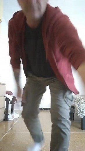 Energetic Dance Moves in a Cartoon Setting