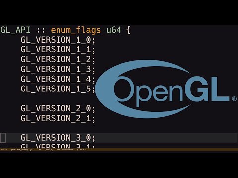 OpenGL bindings from scratch in Jai [part2]