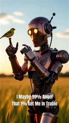 The Steampunk Soul 🤖🌼 | A Robot and a Finch in Harmony