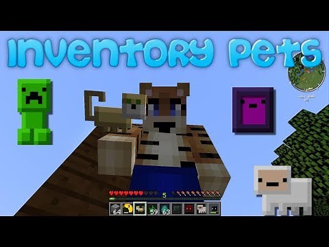 Inventory Pets Mod Showcase (Minecraft 1.12.2)