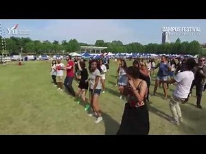 YU exchange student flash mob dance - cupid shuffle