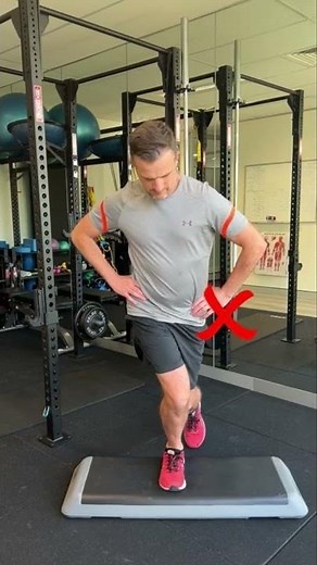 Correcting the step down for single leg knee strength and control