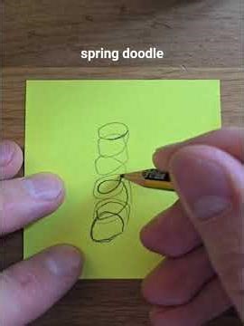 daily doodle, day 28: spring #1minutedrawing