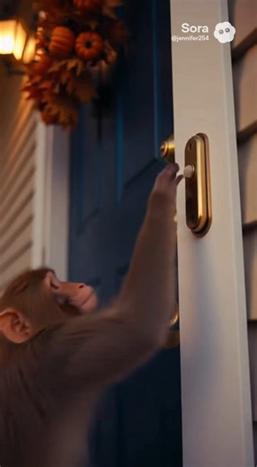 What happens when monkeys discover doorbells? Pure chaos and comedy! 🤣 These cheeky pranksters take “ding dong dash” to a whole new level — and their laughter says it all. 🛎️🐒 #MonkeyBusiness #FunnyReel #DingDongDash | Timeless Spotlight