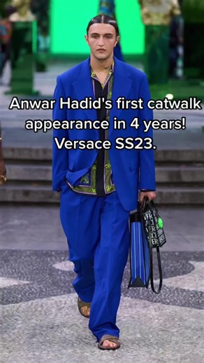 Anwar Hadid's Return to the Catwalk with Versace SS23
