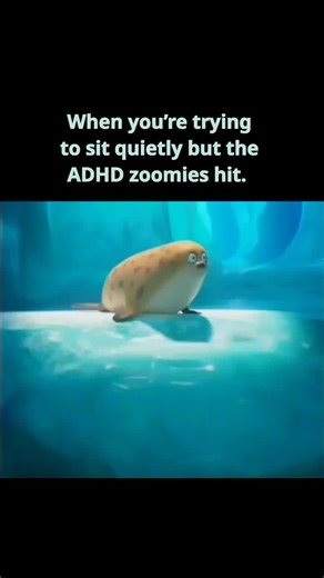 Trying to sit still for more than five minutes is a genuine workout for the ADHD brain. We try our best to stay calm and professional, but eventually, the zoomies simply take over and there is no stopping them. It is like our bodies have a mind of their own the moment things get a little too quiet 😹🦭💃 What is the most awkward time your ADHD zoomies have hit you? Follow @get_inflow for more ------------------------------------------ ADHD brain? We've got you. Take the first step with the free 