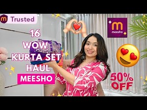 16 Gorgeous Meesho Kurta set Haul 😍| Festive special 💖| Isha Vinod Jain