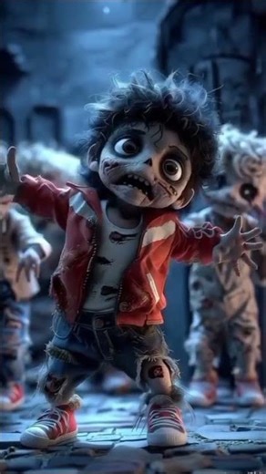 Zombie Dancing Party in the Graveyard! 🧟‍♂️#ZombieDance #HalloweenVibes #DancingZombie #ScaryShorts