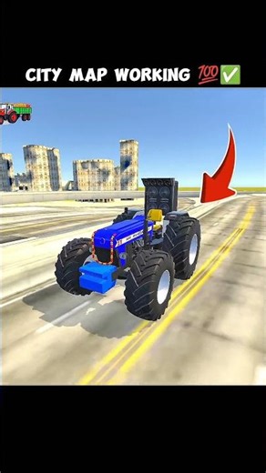 CITY MAP WORKING 💯✅ INDIAN KISAN SIMULATOR 3D GAME || #shortsfeed #indiantractor3d