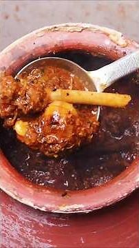 Champaran Ka Asal Ahuna Mutton 🍖 | Authentic Handi Mutton Recipe #shorts #mutton