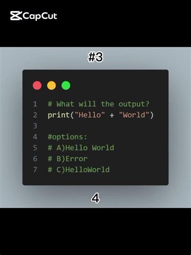 PythonQuizDaily Answer the question in the comment ✅ Follow and subscribe please 🙏