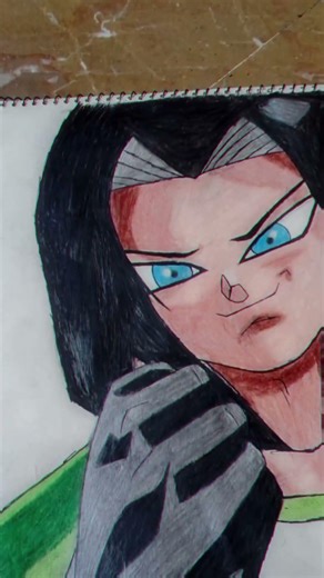 Android 17 Drawing #anime #boostup #animedrawing #art #animeart