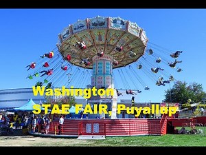 Walking through Washington State Fair in Puyallup