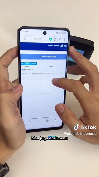 Cara Membaca SMS dengan Mifi Prolink