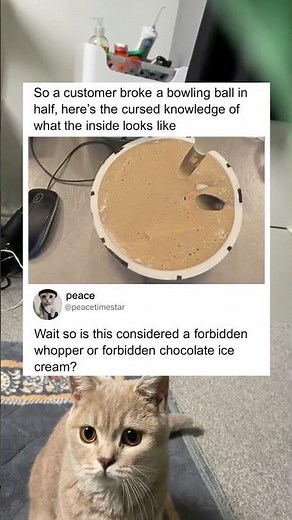 How does the inside of a bowling ball look like?