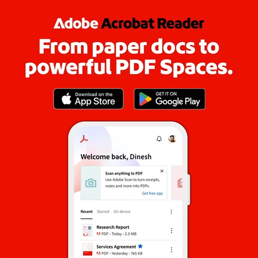 Get AI-powered insights even on scanned documents like contracts, right in the app. | Adobe Acrobat