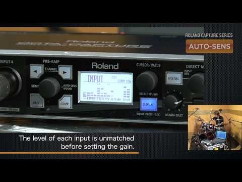 Roland Capture Series Technology: AUTO-SENS
