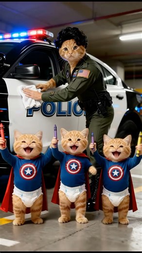 🙀The chaotic triplets' colorful wall art has gotten the soldiers into serious trouble!