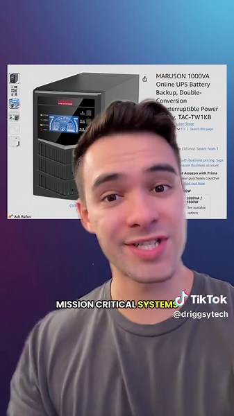 Most under rated part of a setup 🔋⚡️ A UPS can seriously save you from losing hours of work (or game progress). Not to mention it can protect your computer in the event of a power outage 💯 #pcsetup #techtok#greenscreen