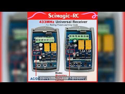 433MHz Universal Wireless Remote Control AC DC 7-32V 220V 2CH Rf Relay Receiver and Transmitter for