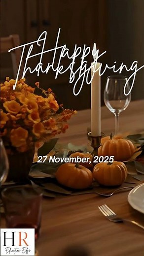 Happy Thanksgiving from HR Education Edge | HR Templates & Manager Resources