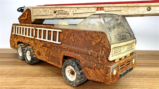 I brought a giant Tonka fire truck back to life!