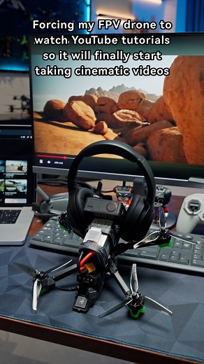 Forcing my #NazgulEvoqueF5V3 study YouTube tutorials so it learns how to shoot cinematic videos by itself🤣 | IFlight FPV