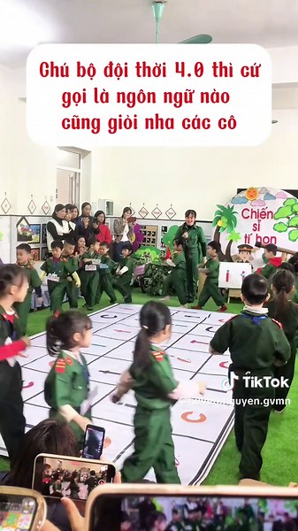 Học cùng anh bộ đội#huyennguyengvmn #giaovienmamnon #cogiaomamnon🥰 #mamnon #xuhuong