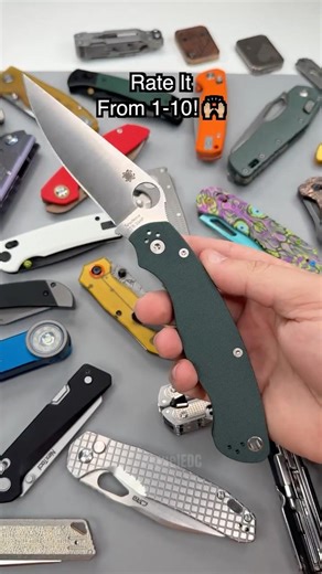 WILDEST Folding Knife You've Ever Seen? 💯🤯 Spyderco Military 2! #shorts