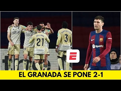 GOL DEL GRANADA. Se va arriba 2-1 vs BARCELONA. Facundo Pellistri anotó | La Liga