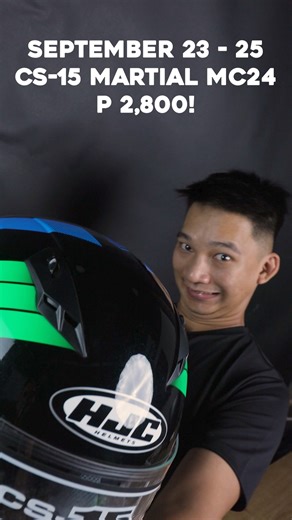 11K views · 81 reactions | Looking for something good to start your week? Enjoy this amazing 3-day flash SALE from HJC Philippines. Shop the CS-15 MARTIAL MC24 for a discounted price of Php 2,800! Available for walk-in customers and through our facebook account. Visit or message us today to purchase.  #HJCHelmetsPhilippines #hjccs15 | HJC Helmets Philippines | Facebook