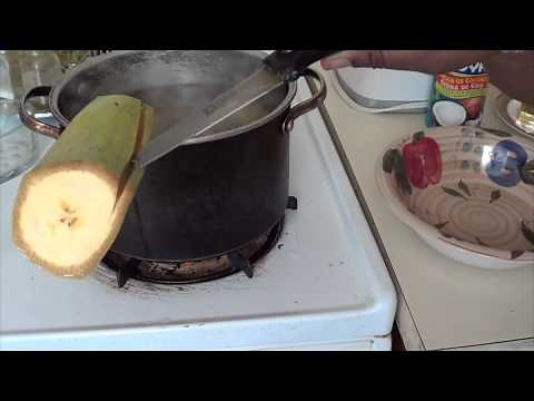 How to boil green plantain