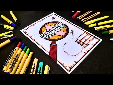 Disaster Management Project Cover Page Design | Front Page Decoration Ideas | Title Page Art