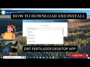 HOW TO INSTALL DBT IN FERTILIZER SOFTWARE 2022