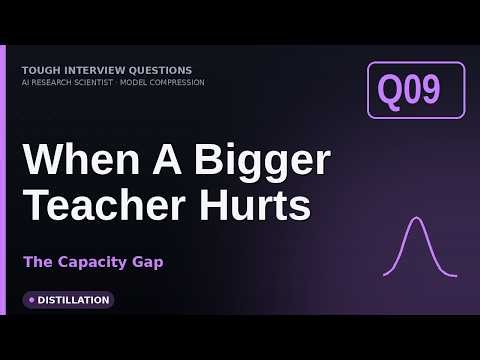 When Knowledge Distillation Fails: The Capacity Gap Explained ML Engineer Interview Question