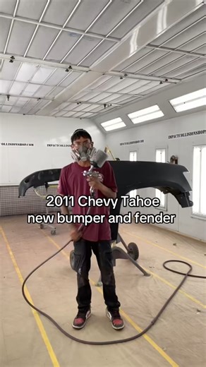 Chevy Tahoe bumper and fender color matched and repainted #autobody #chevy #tahoe #autopaint #phoenix #navajo #nativetiktok | Painterbam