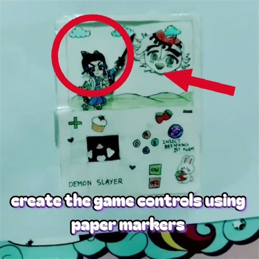This Girl Made a DIY Shinobu vs. Doma Game! 🔥⚔️ #Shorts #DemonSlayer #Shinobu #Doma #DIY #AnimeGame